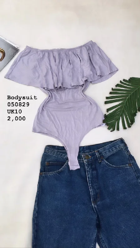 Bodysuit Trendy Off-Shoulder Bodysuit