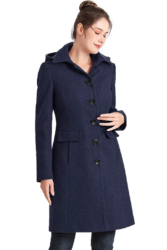 BGSD Women Mea Wool Walker Coat Luxury Cashmere Wrap