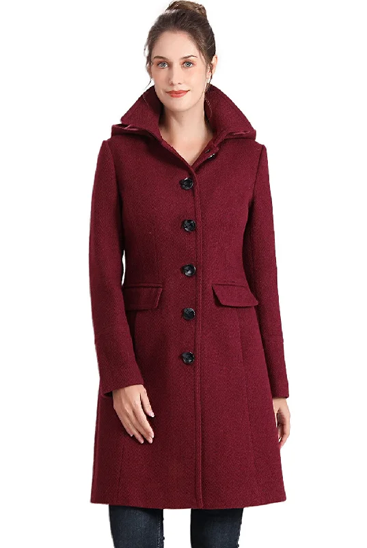 BGSD Women Mea Wool Walker Coat Relaxed Utility Shacket