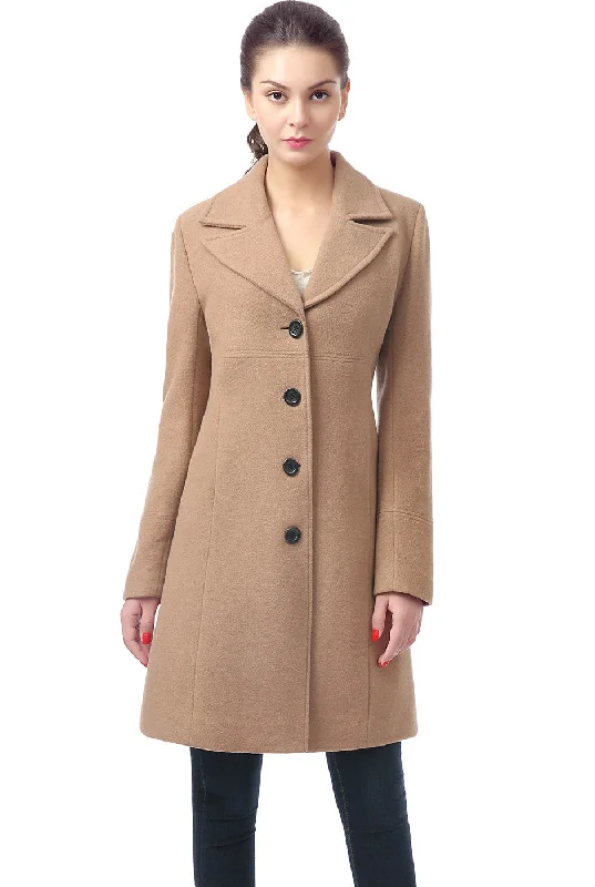 BGSD Women Joan Wool Walking Coat Sporty Zip-Up Jacket