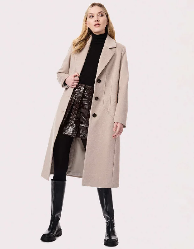 City Chic Long Wool Coat for Women Padded Ski Jacket