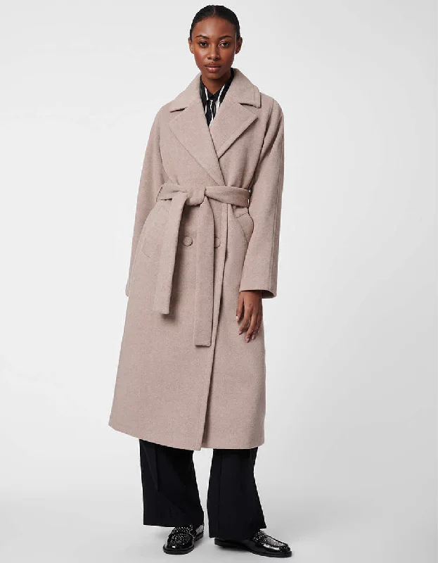 Icon Belted Wool Coat Soft Flannel Shacket