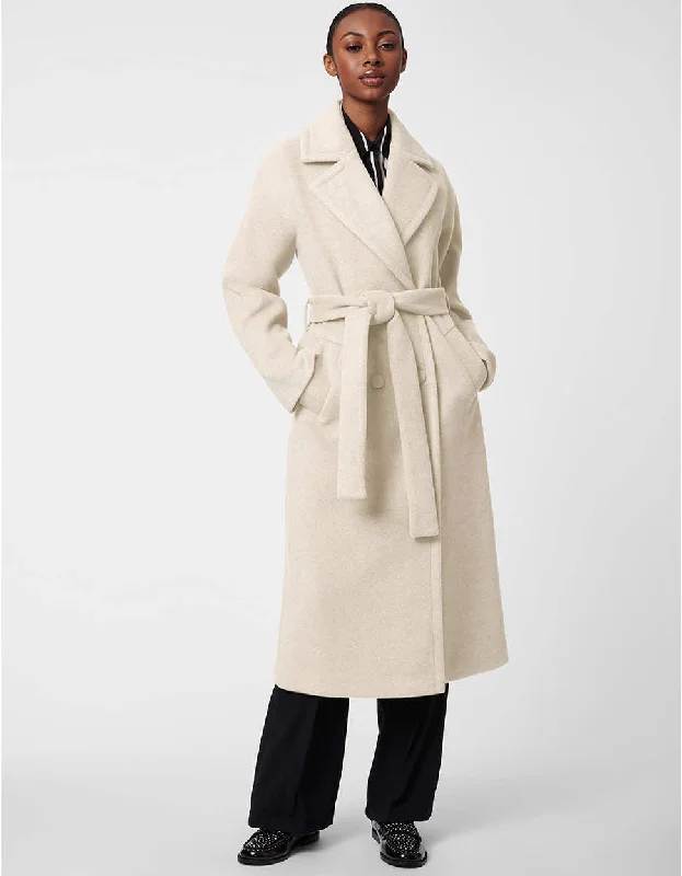 Icon Belted Wool Coat Pastel Wool Peacoat