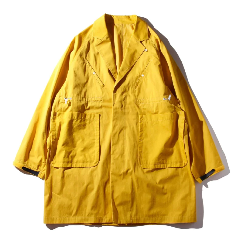 CHESTERFIELD COAT - YELLOW Double-Breasted Trench