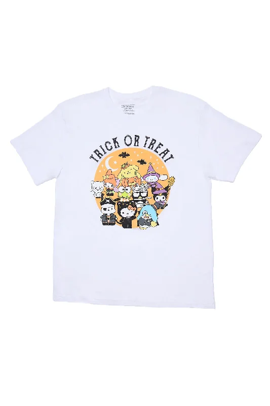 Hello Kitty And Friends Trick Or Treat Graphic Relaxed Tee Print Jacquard Patchwork