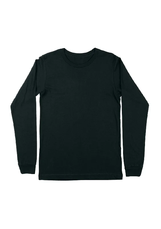 Atlantic Long Sleeve Crew Neck T-Shirt for Women | Soft & Sustainable Silk Blend Satin Velvet