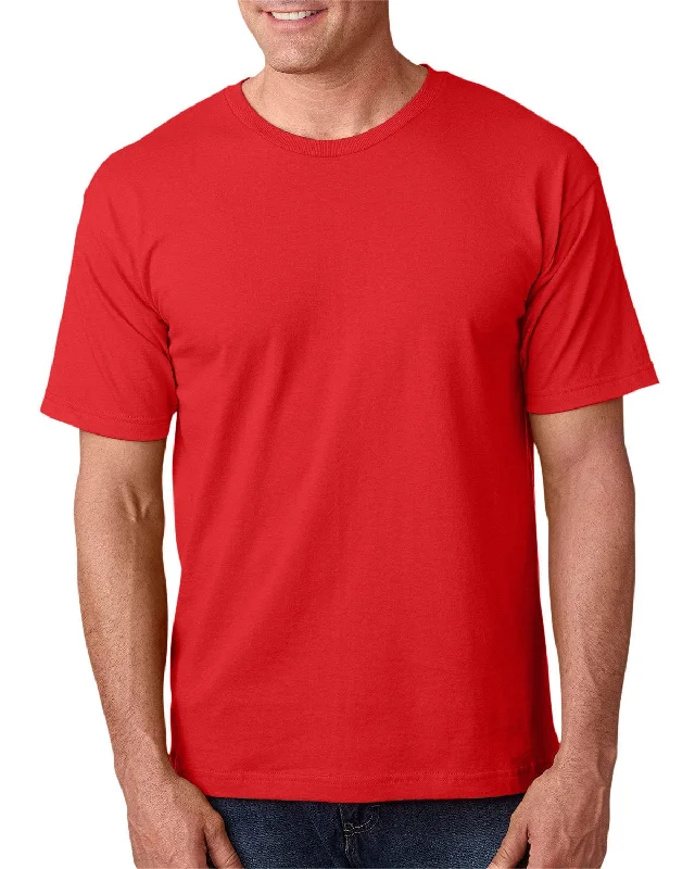 Bayside USA Made Short Sleeve T-Shirt | Red Handmade Hand-knitted Hand-woven