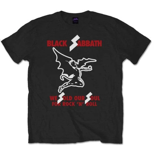 BLACK SABBATH Attractive T-Shirt, Sold Our Soul Elasticated Padded Insulated