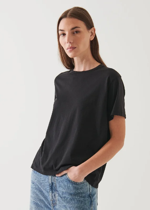 Lightweight Pima Cotton Boyfriend T-Shirt Cozy Warm Stylish