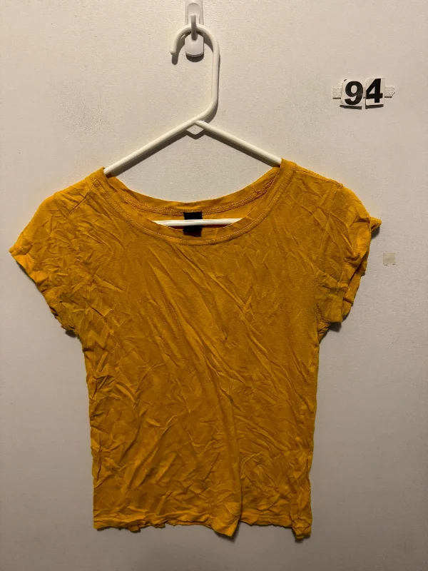 Women’s NS Yellow Shirt Handmade Hand-knitted Hand-woven