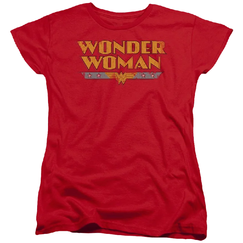 DC Comics Wonder Woman Logo - Women's T-Shirt Graphic T-Shirt Round Neck Polyester