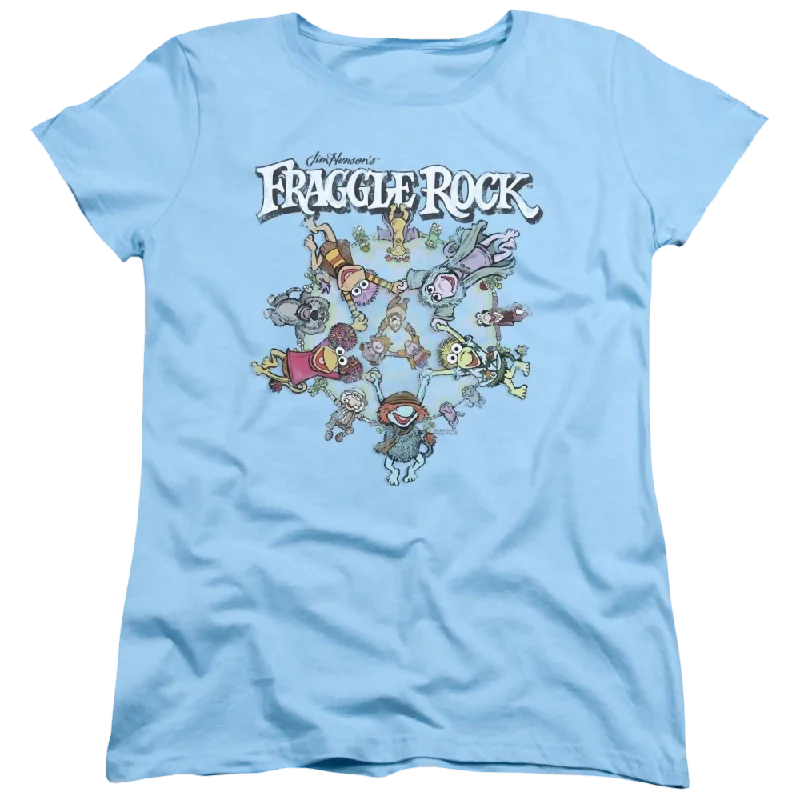 Fraggle Rock Spinning Gang - Women's T-Shirt Print Jacquard Patchwork