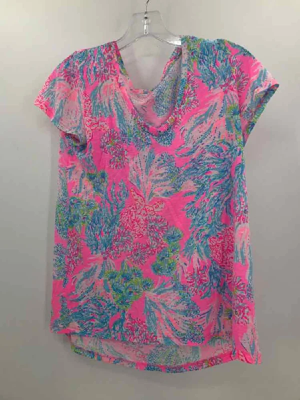 Pre-Owned Lilly Pulitzer Pink Size XS T-shirt Casual Formal Business