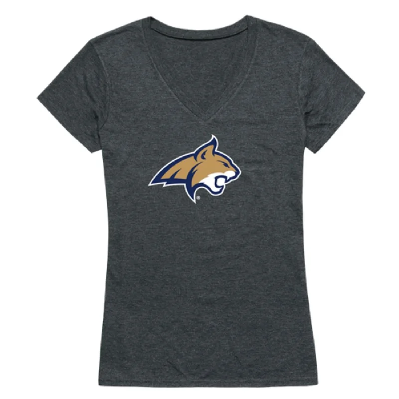 Montana State University Bobcats Womens Cinder T-Shirt Seamless Knitted Crochet