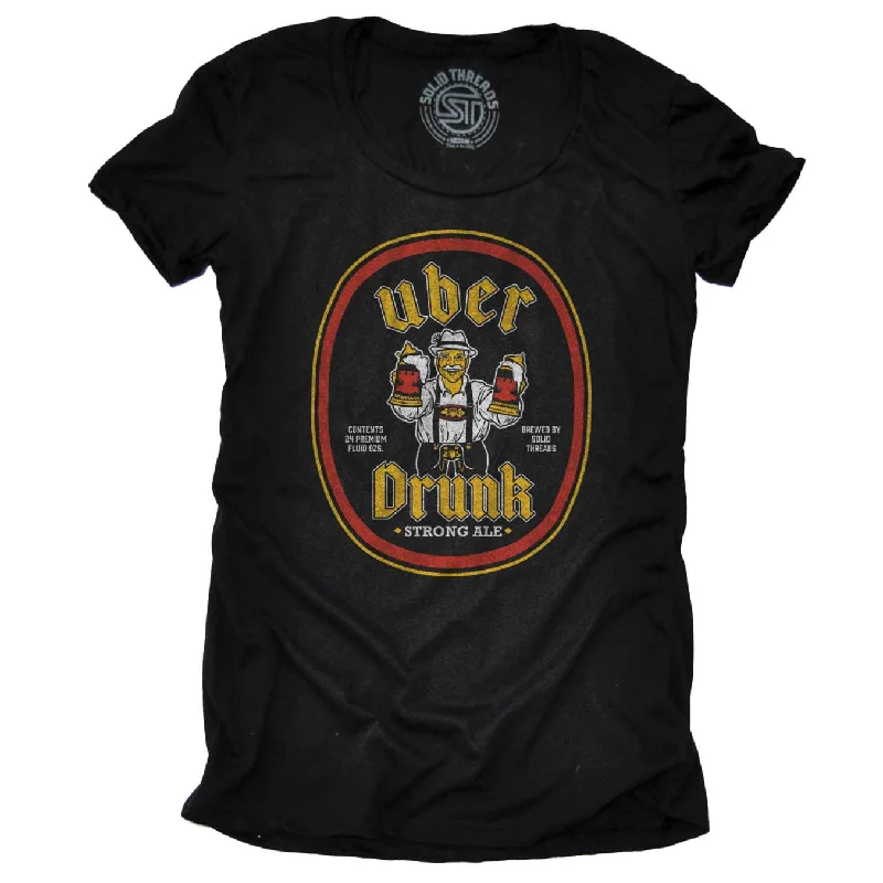 Women's Uber Drunk T-shirt Mesh Fabric Canvas Fabric Denim Fabric