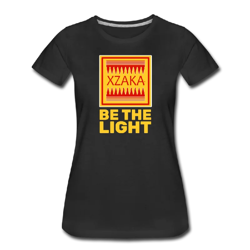 XZAKA - Women "Be The Light" Short Sleeve T-Shirt - W3502 Layered Multi-layer Single Layer