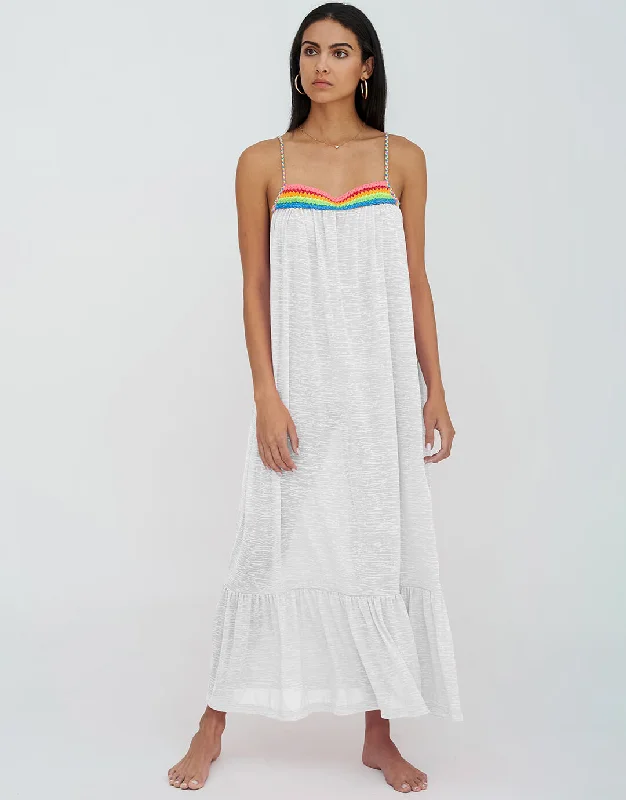 Braided Low Back Dress - White Tunics Essential wardrobe