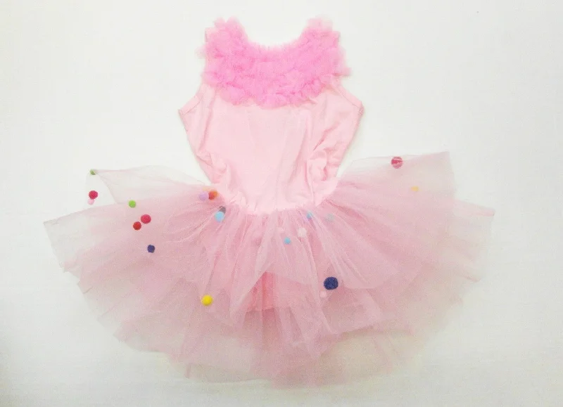 Pink Multicolor Ball Ballet  Dress Tunics Vintage classic