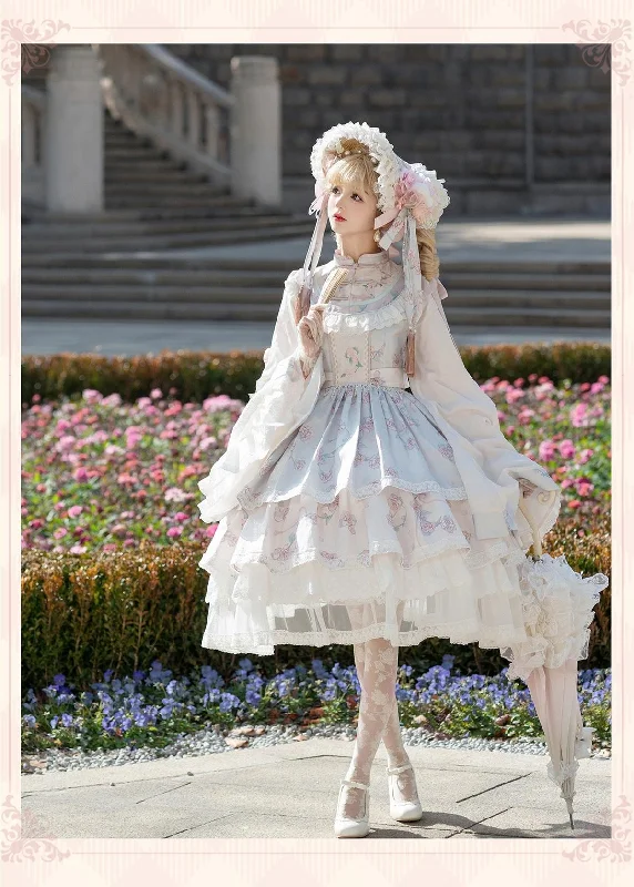 Bramble Rose~Exquisite Luo Shen~Qi Lolita OP Dress Chinese Style Lolita JSK Tunics Timeless classic