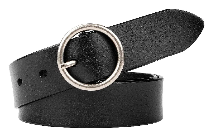 Women Casual Dress Belt Genuine Leather Belt with Round Buckle by JASGOOD Tunics Corduroy durable